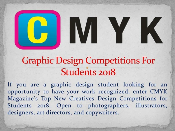 Graphic Design Competitions For Students 2018