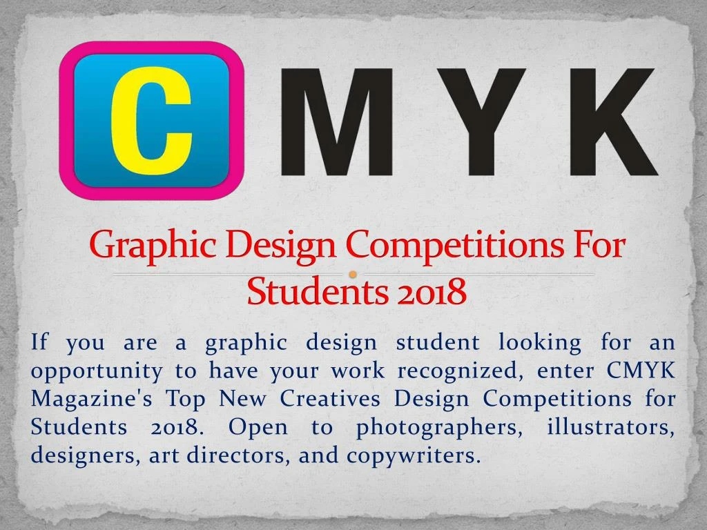 graphic design competitions f or students 2018