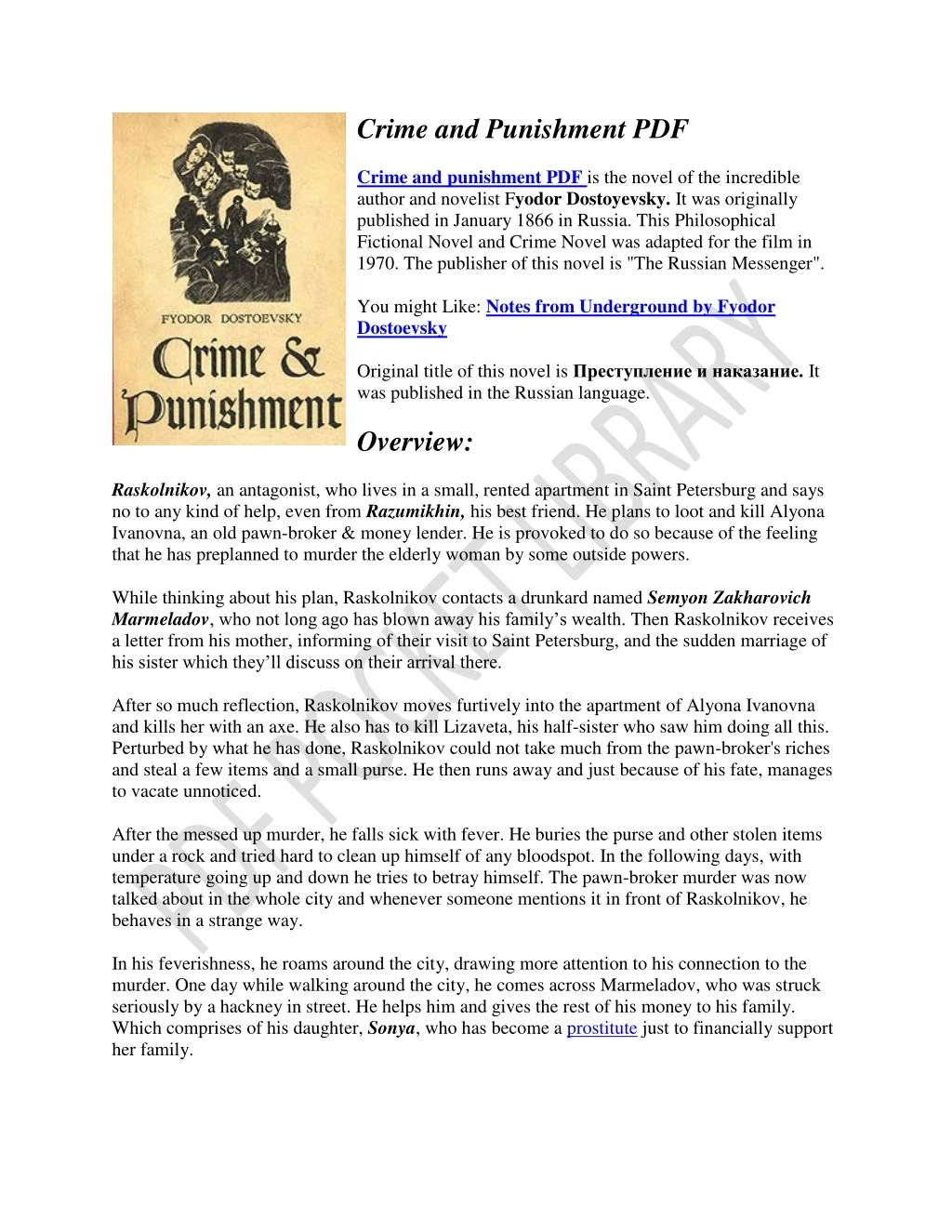 crime and punishment pdf