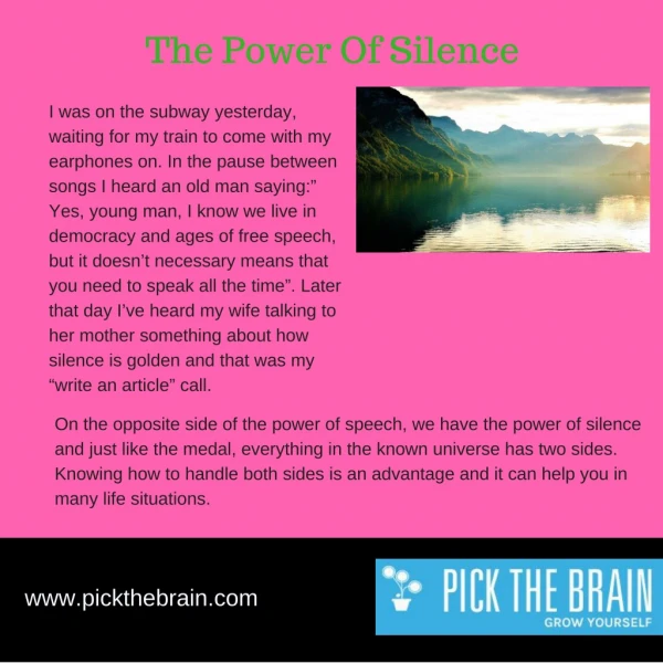 The Power Of Silence