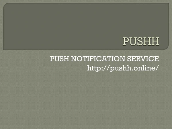 Push Notification Service