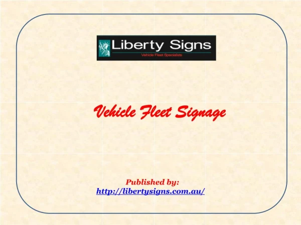 Vehicle Fleet Signage
