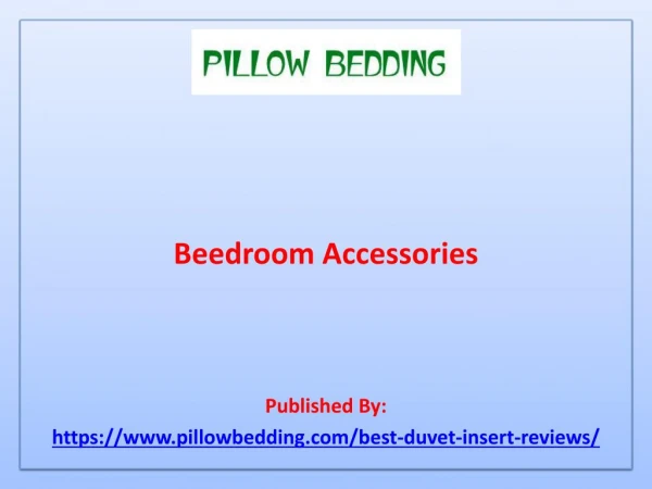Beedroom Accessories