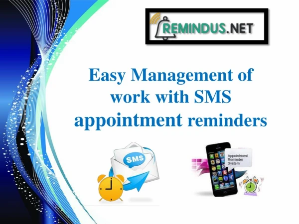 Text appointment reminders from remindus: