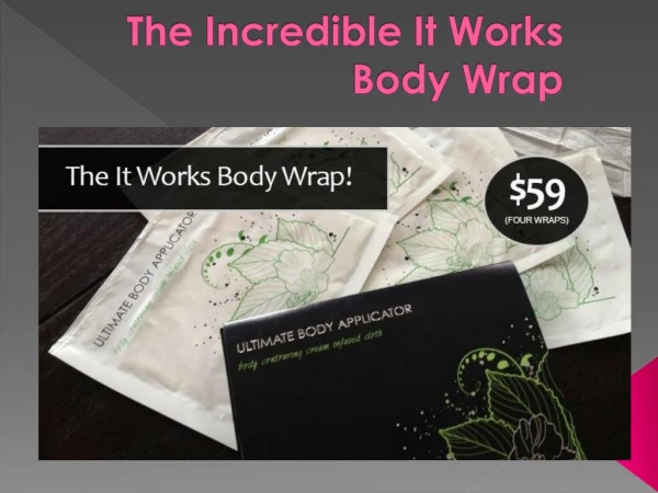 The Incredible It Works Body Wrap!