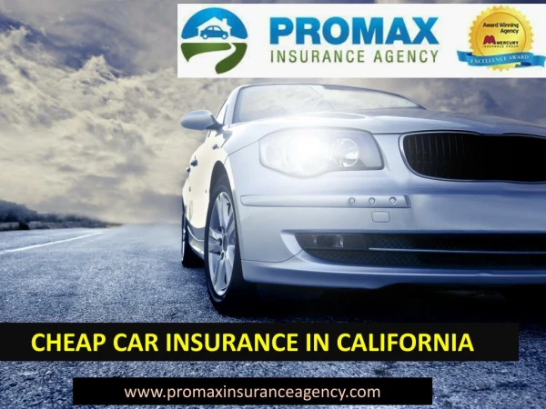 cheap car insurance in California