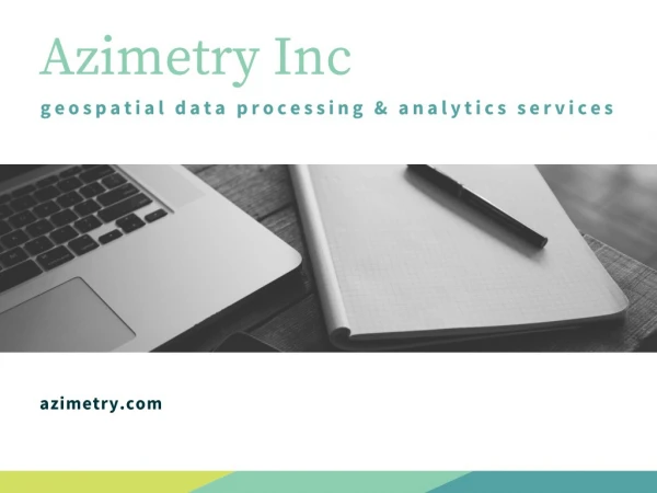 Geospatial data processing & analytics services | azimetry.com