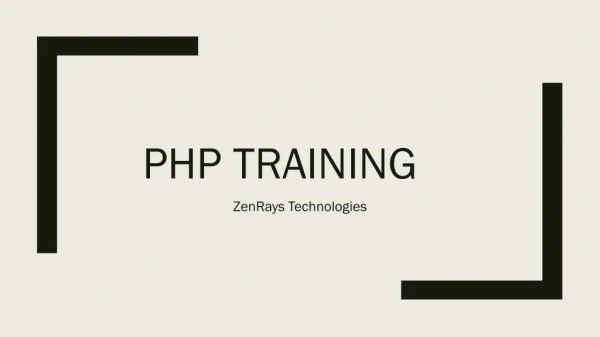 PHP training in Bangalore