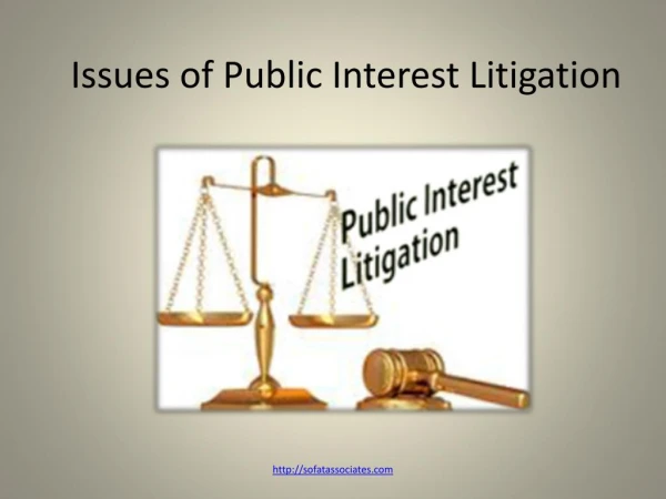 Issues of Public Interest Litigation
