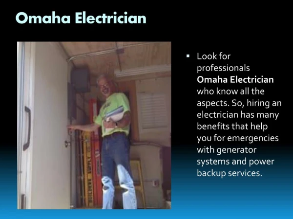 Residential Electrical service in Omaha