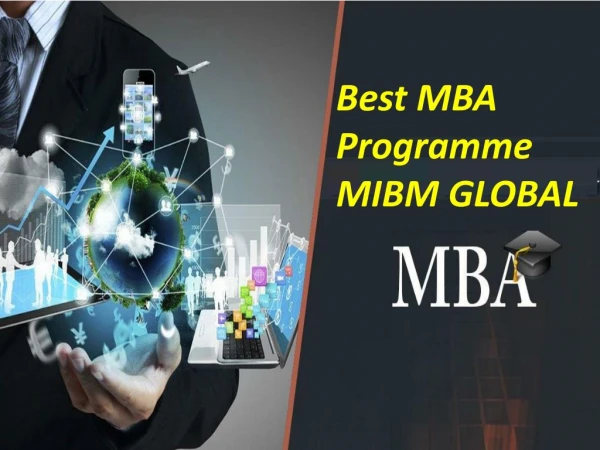 best mba programme mibm global