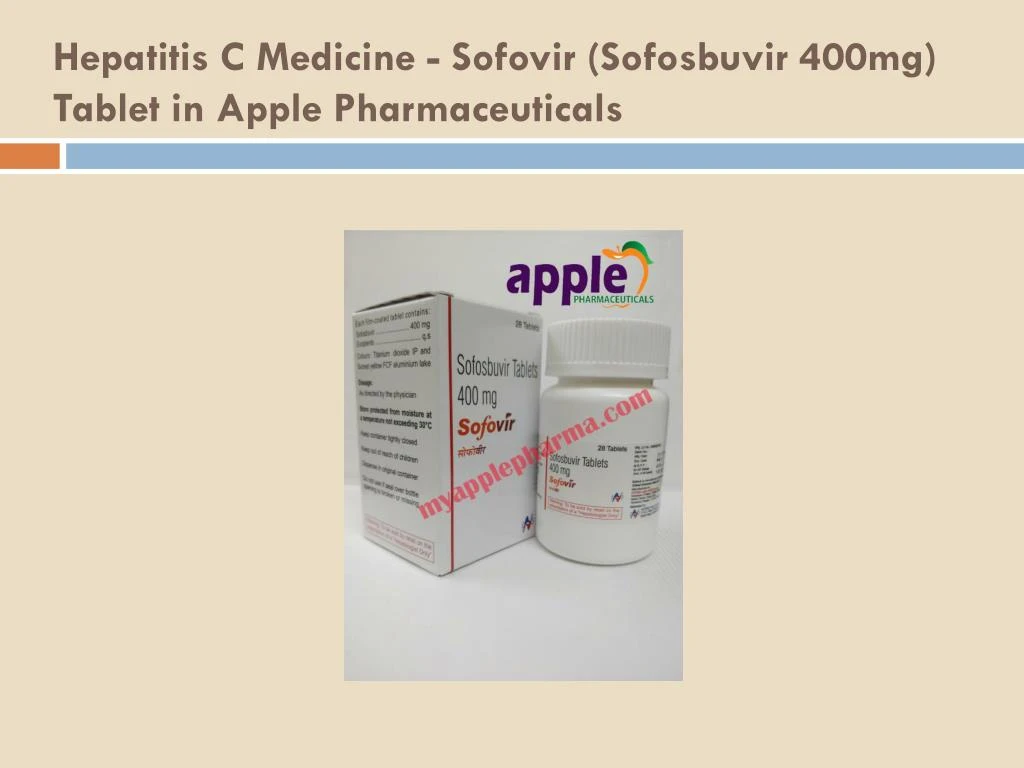 hepatitis c medicine sofovir sofosbuvir 400mg tablet in apple pharmaceuticals