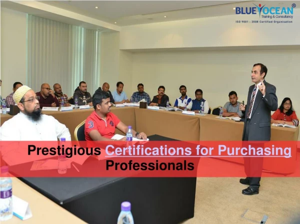 Prestigious Certifications for Purchasing Professionals