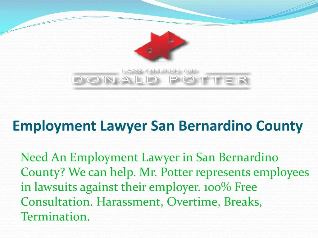 employment lawyer san bernardino county