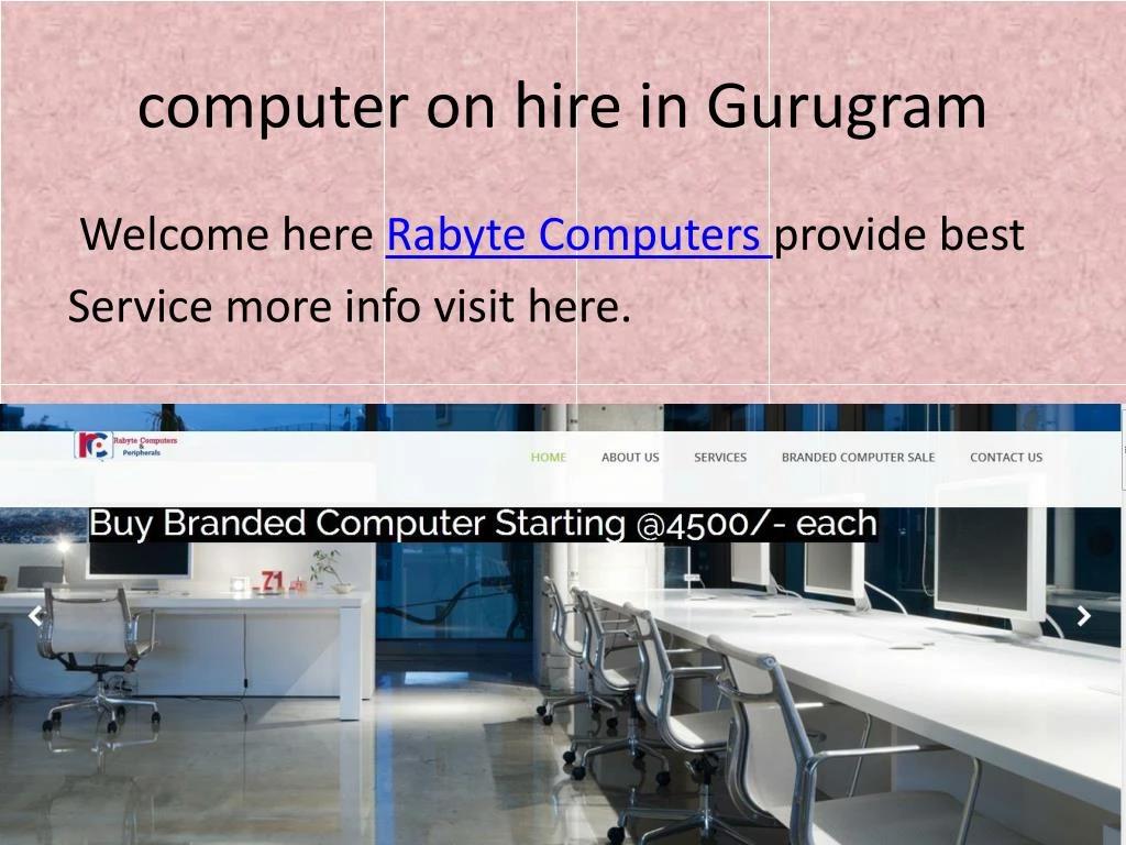 computer on hire in gurugram