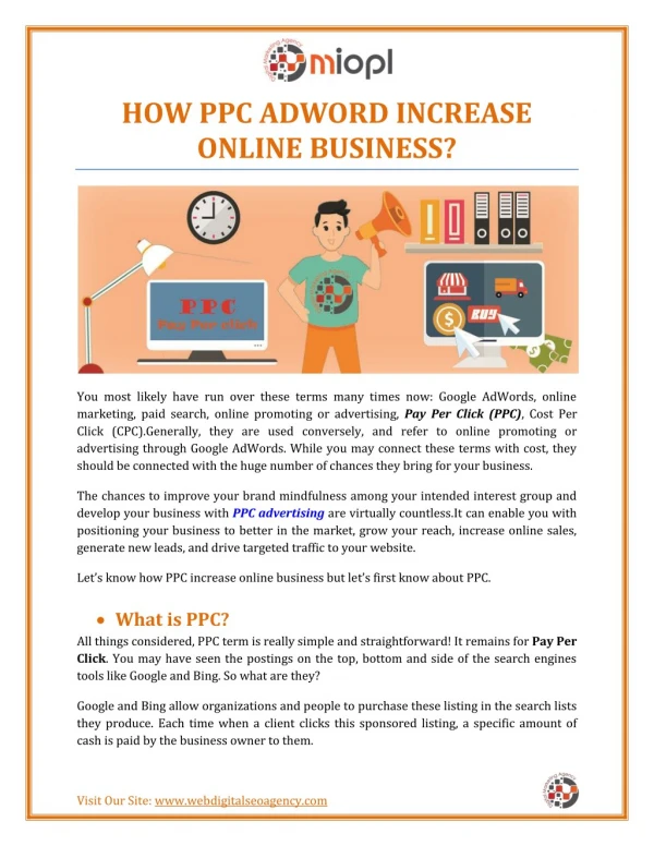 HOW PPC ADWORD INCREASE ONLINE BUSINESS?