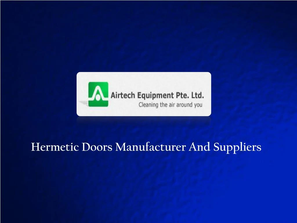 hermetic doors manufacturer and suppliers