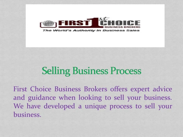 Selling Business Process