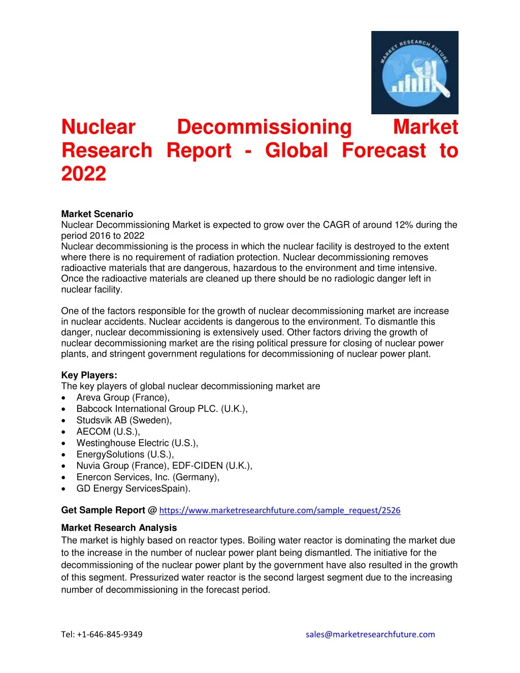 nuclear research report global forecast to 2022