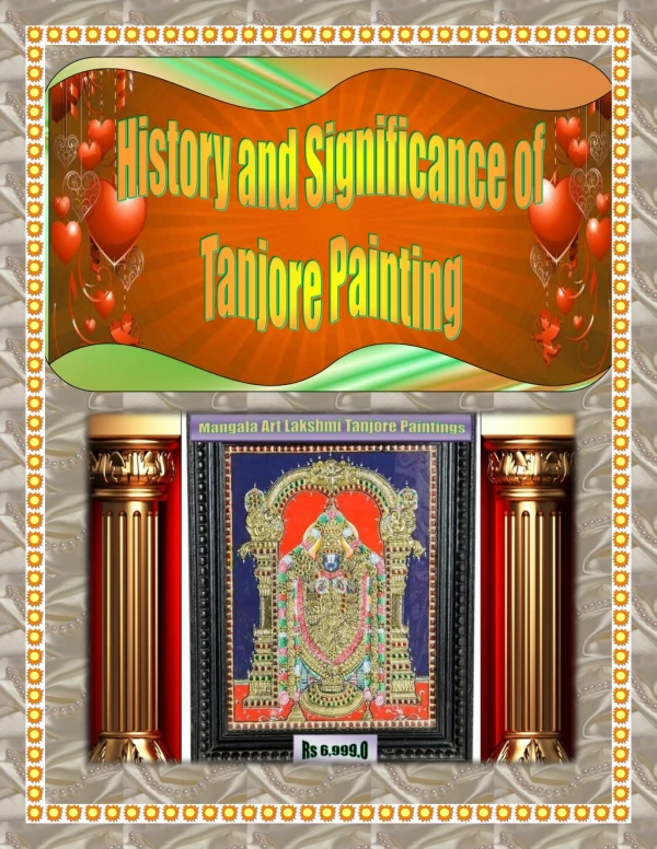 History and Significance of Tanjore Painting