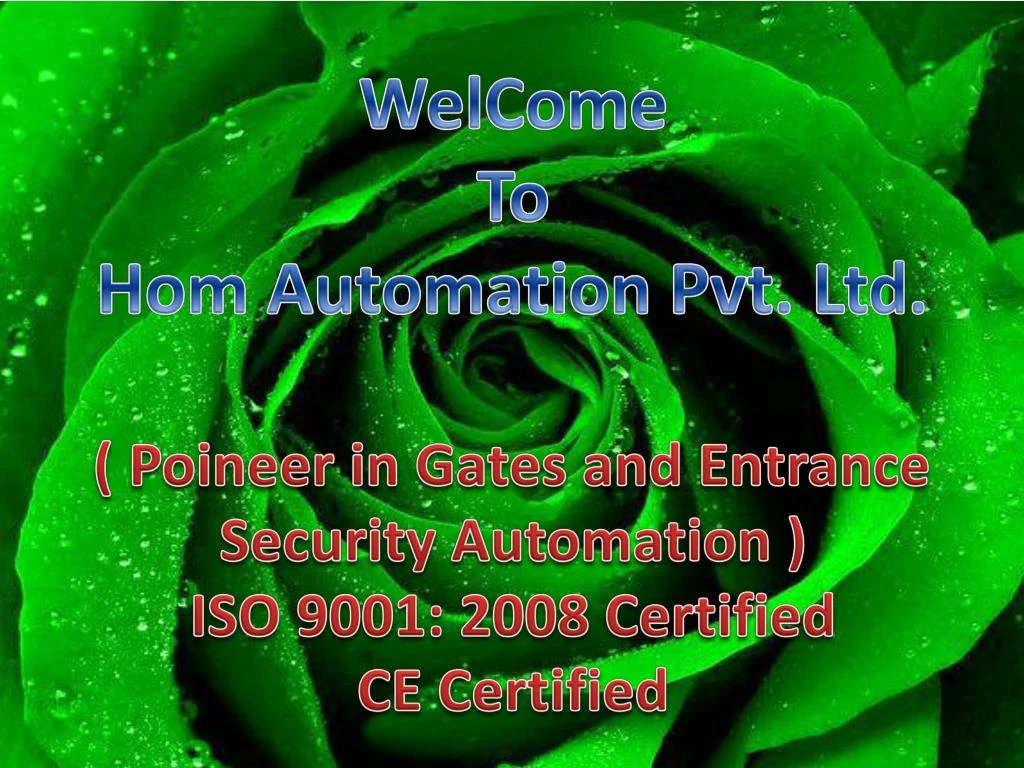 welcome to hom automation pvt ltd poineer