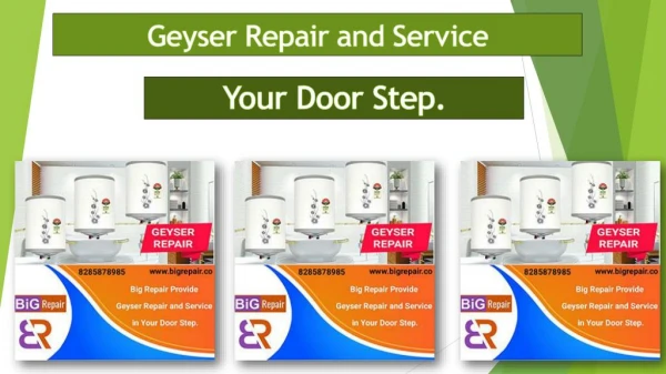 Geyser Repair, Service and Installation