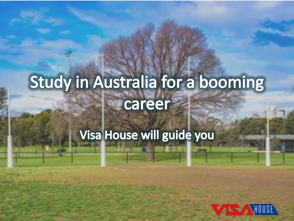 study in australia for a booming career