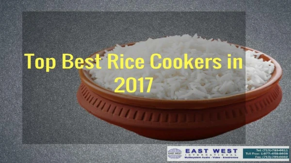 Top Best Rice Cookers in 2017