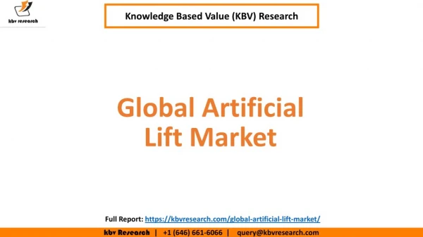 Global Artificial Lift Market Growth