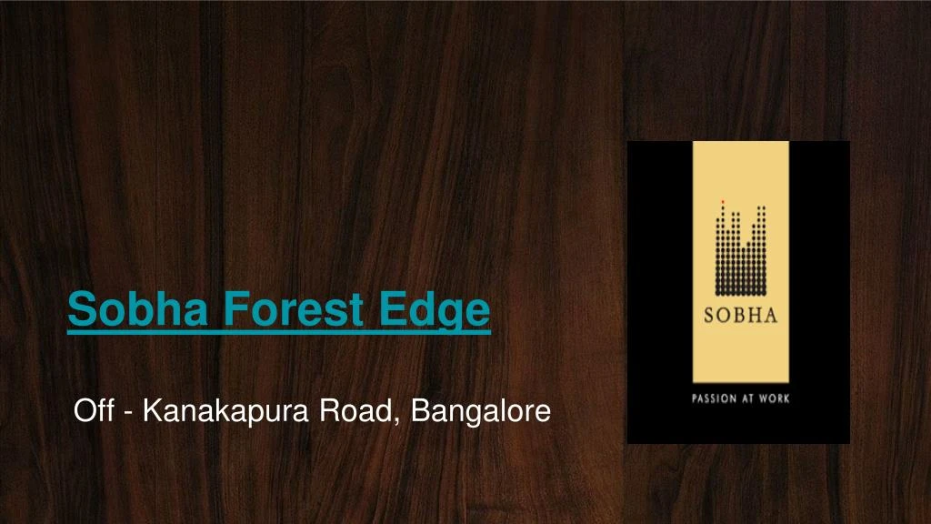 sobha forest edge