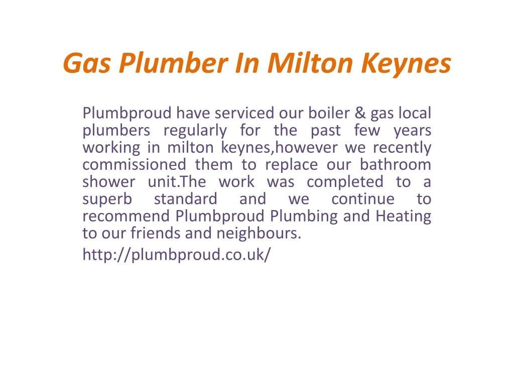 gas plumber in milton keynes