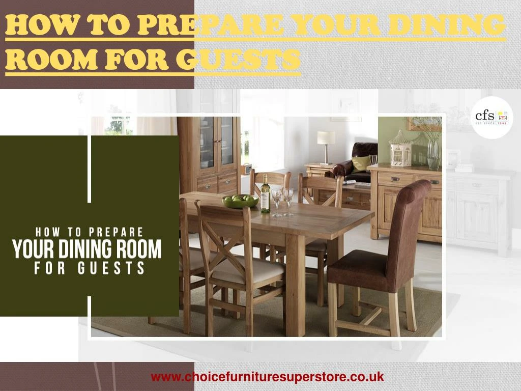 how to prepare your dining room for guests
