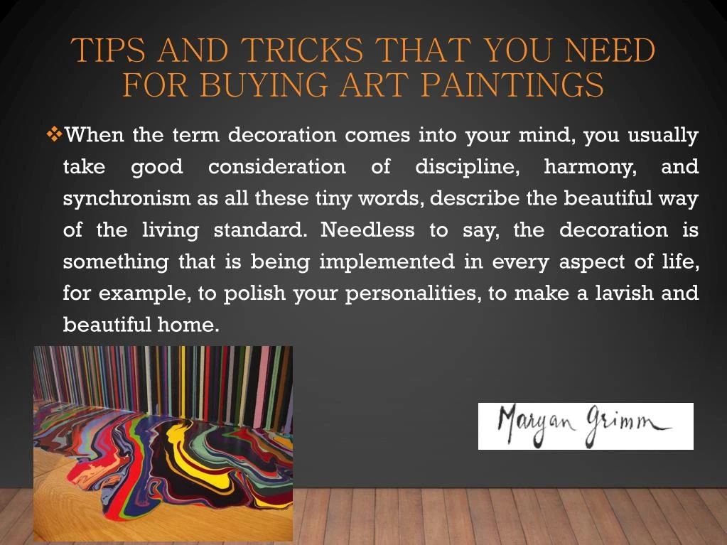 tips and tricks that you need for buying art paintings