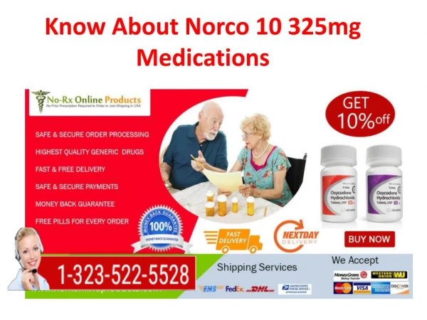 Buy Norco 5 325 mg Tablets Online on Low Price, Cost