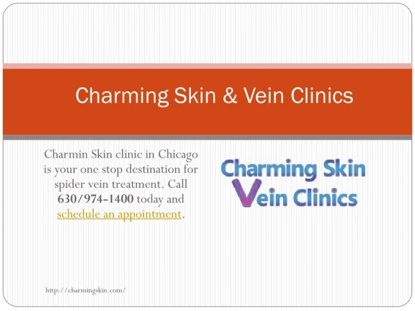 Charming Skin & Vein Clinics Provides Best Laser Treatment for Varicose Veins & Spider Veins