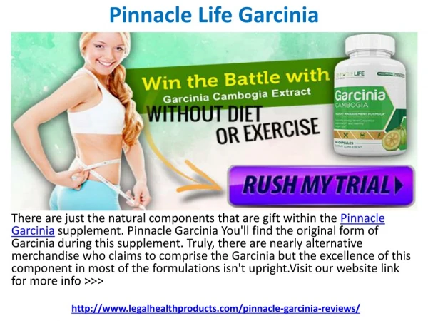 Pinnacle Life Garcinia Where to Buy and Free Trial