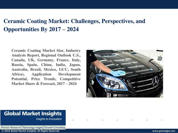 Ceramic Coating Market Growth, Industry Analysis & Regional Market Share By 2024