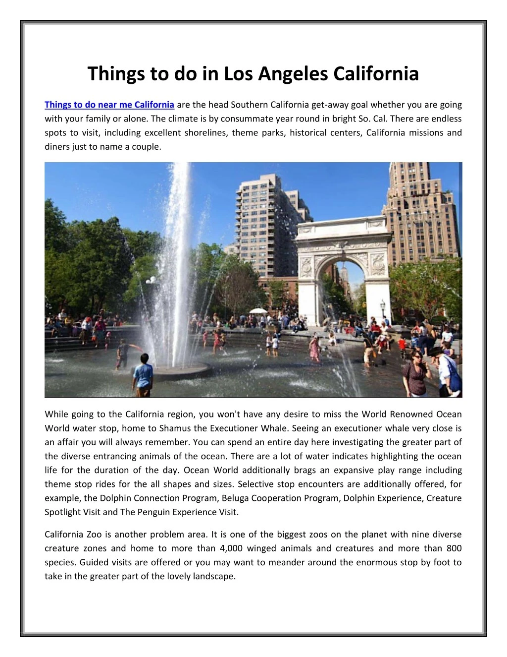things to do in los angeles california