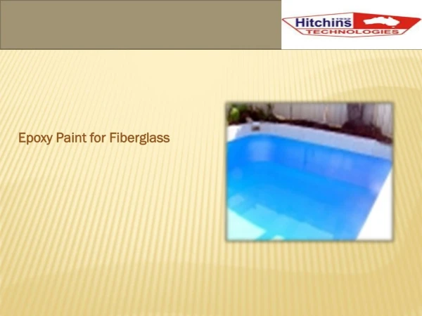 Epoxy Paint for Fiberglass - DIY Pool Paint