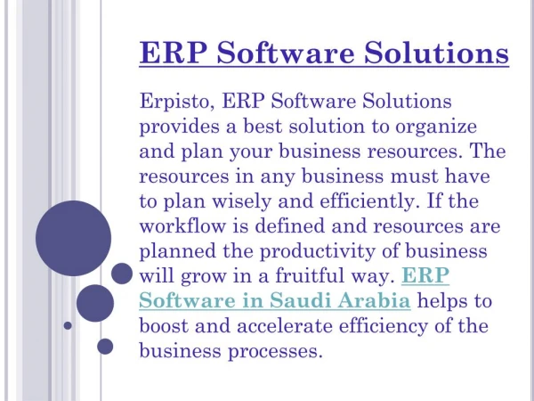 Rule Over the all Business Functions by using ERP Software in Saudi Arabia