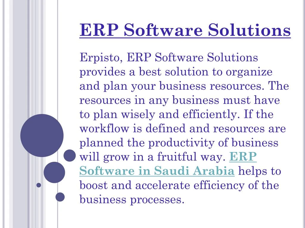 erp software solutions