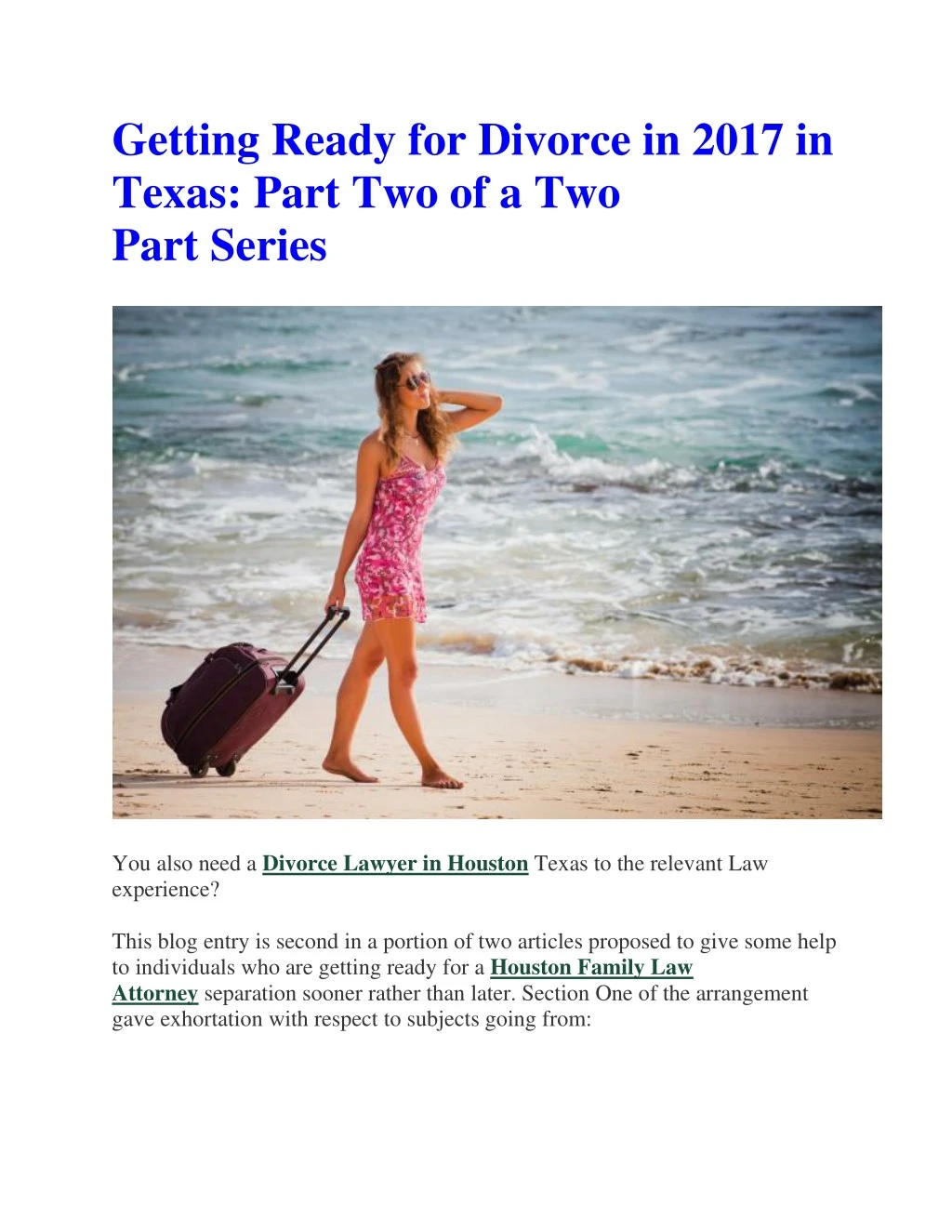 getting ready for divorce in 2017 in texas part