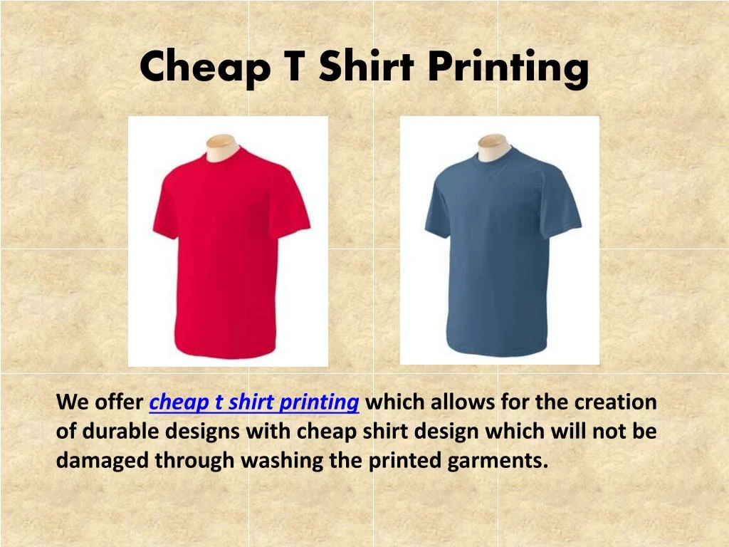 cheap t shirt printing
