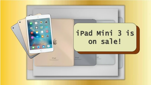 iPad Mini 3 is on sale!