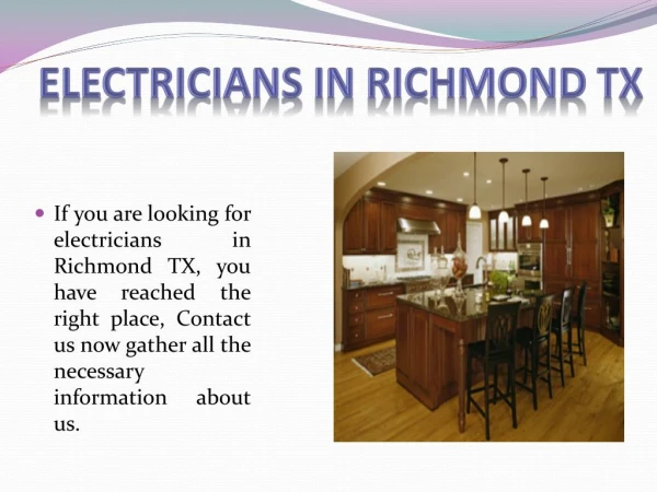 Pearland TX electrician