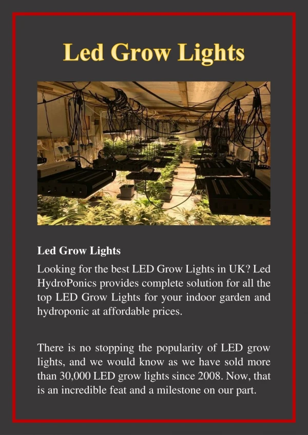 Led Grow Lights