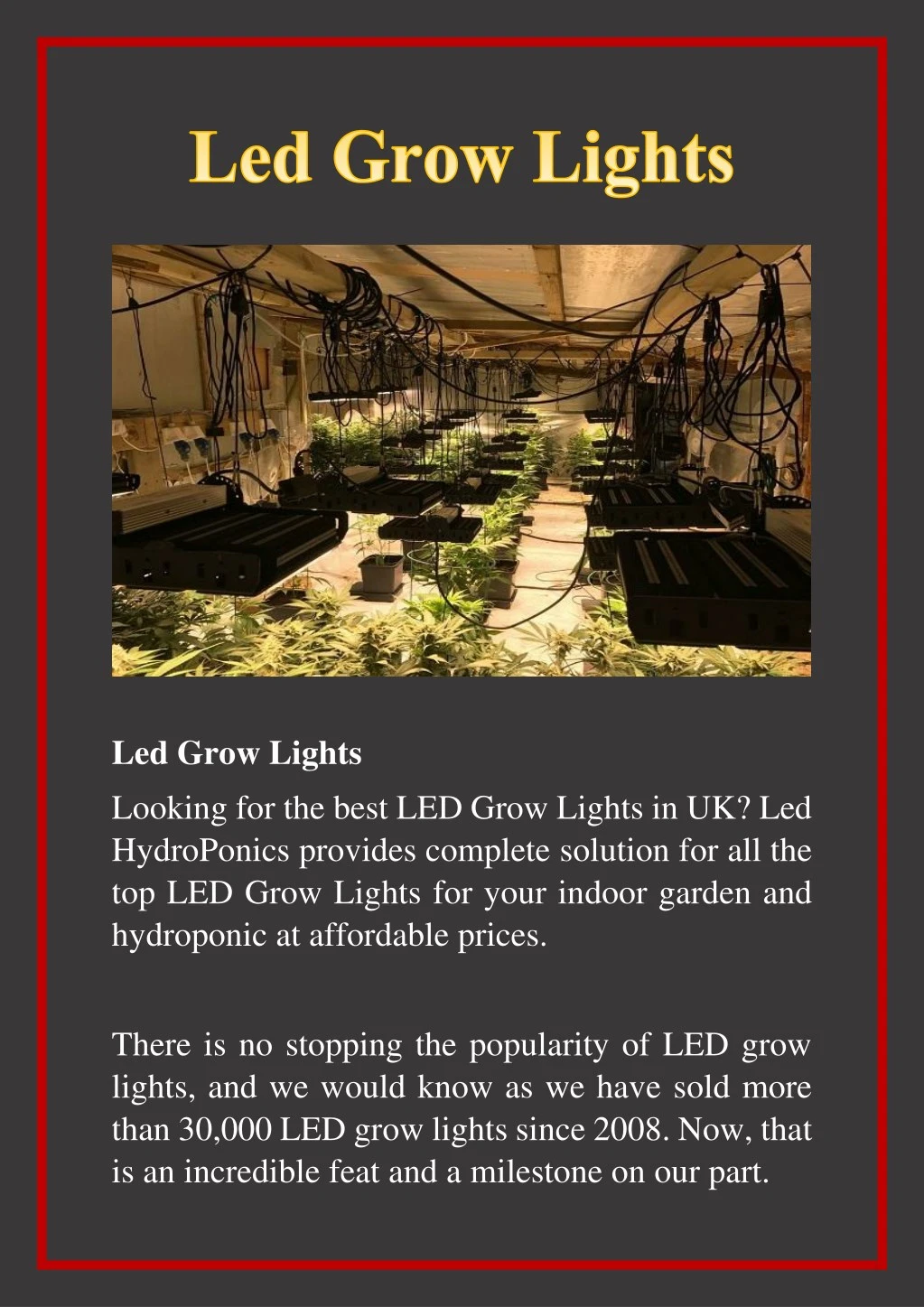 led grow lights looking for the best led grow