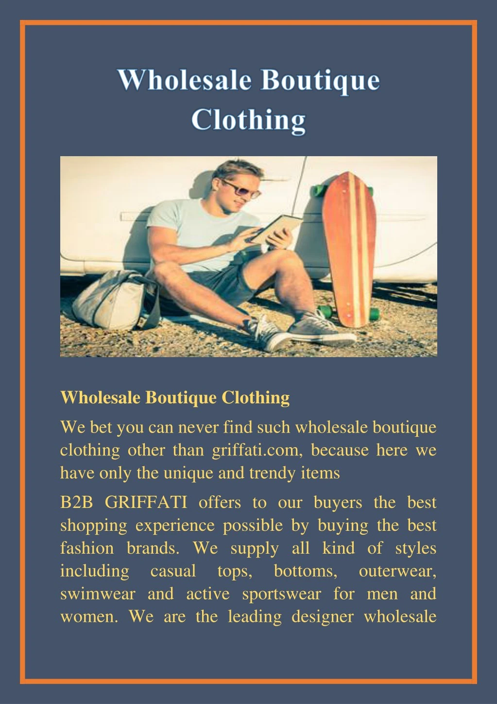 wholesale boutique clothing