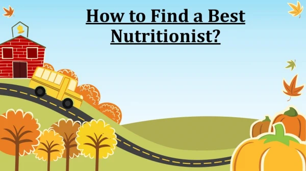 How to Pick a Best Nutritionist?