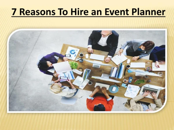 7 Reasons To Hire an Event Planner
